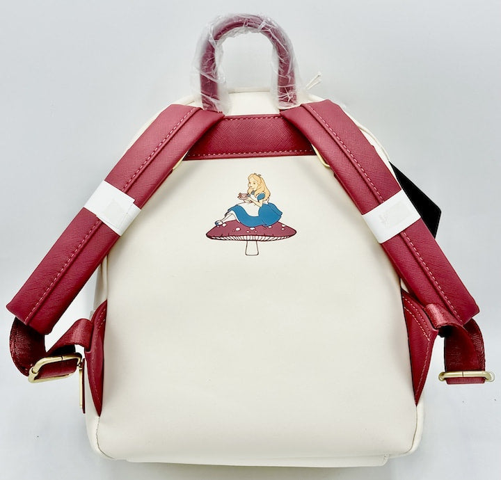 Loungefly Alice in Wonderland Mushroom Tea Party Mini Backpack Back