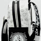 Loungefly Alice in Wonderland Sketch Mini Backpack Black White Bag Left Side