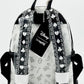 Loungefly Alice in Wonderland Sketch Mini Backpack Black White Bag Straps