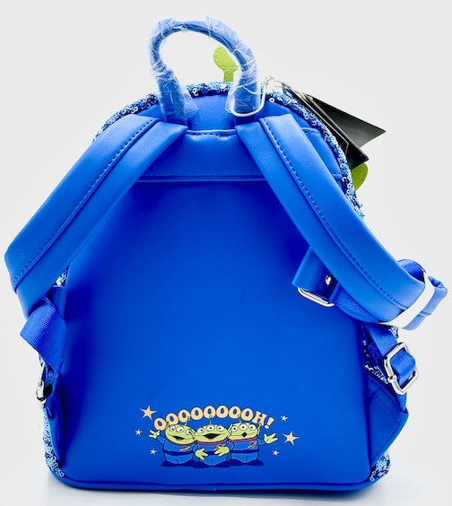 Loungefly Alien Sequin Mini Backpack Disney Pixar Toy Story Bag Back