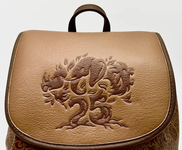 Loungefly Animal Kingdom 25th Mini Backpack Disney Parks Bag Front Flap