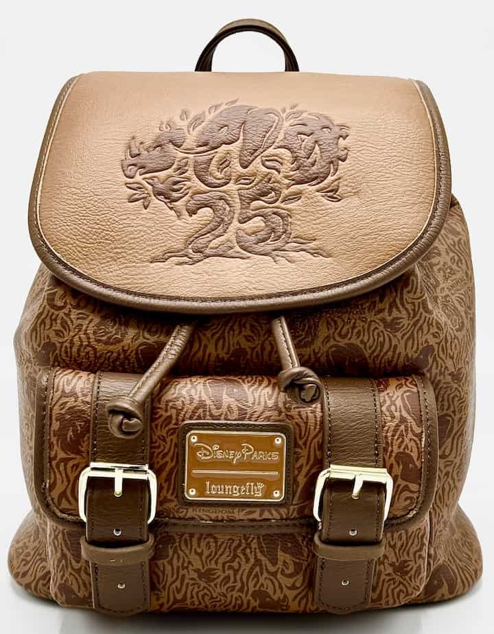 Loungefly Animal Kingdom 25th Mini Backpack Disney Parks Bag Front Full View