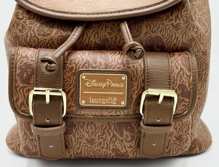 Loungefly Animal Kingdom 25th Mini Backpack Disney Parks Bag Front Pocket