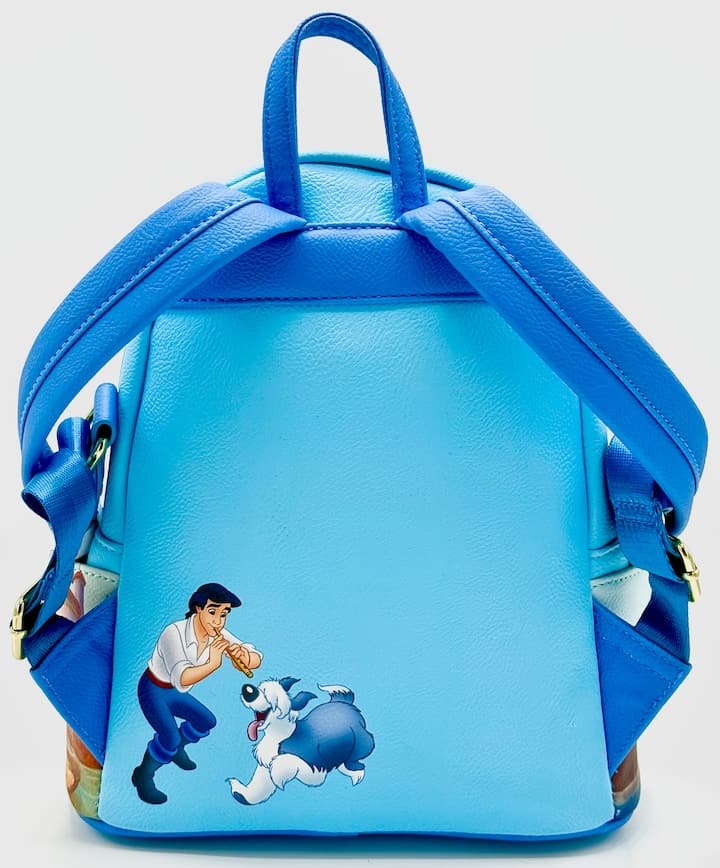Loungefly Ariel Rock Splash Scene Mini Backpack The Little Mermaid Bag Back