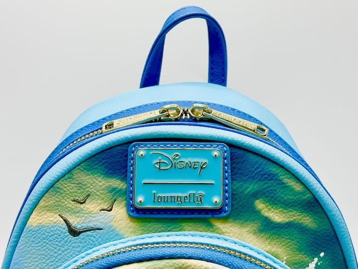 Loungefly Ariel Rock Splash Scene Mini Backpack The Little Mermaid Bag Front Enamel Logo