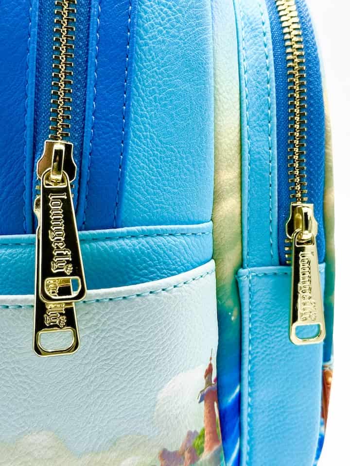 Loungefly Ariel Rock Splash Scene Mini Backpack The Little Mermaid Bag Zips