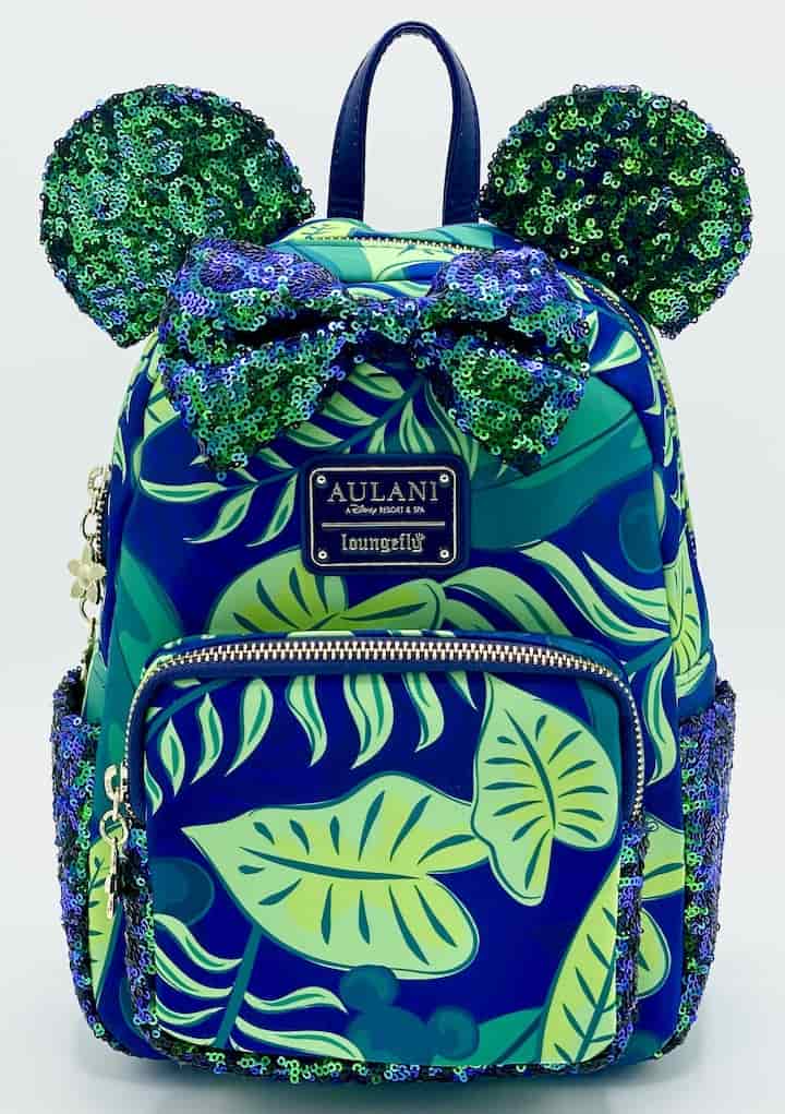 Loungefly Aulani Paradise Vibes Mini Backpack Disney Hawaii Resort Bag Front Full View