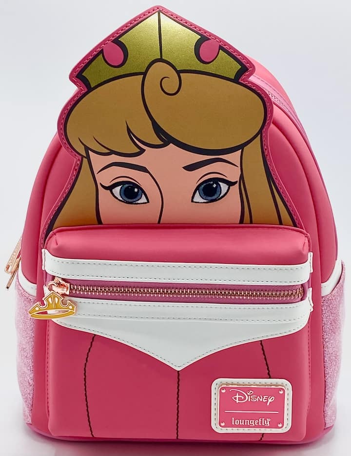 Loungefly Aurora Cosplay Mini Backpack Disney Sleeping Beauty Bag Front Full View