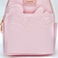 Loungefly Barbie Pink Convertible Mini Backpack Bag Front Pocket