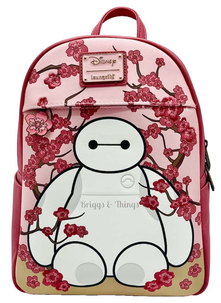 Loungefly Baymax Sakura Cherry Blossom Mini Backpack Big Hero Six 6 Front Full View