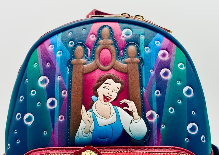 Loungefly Be Our Guest Mini Backpack Disney Beauty and the Beast Bag Front Top