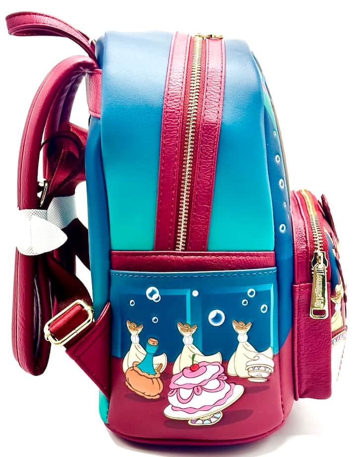 Loungefly Be Our Guest Mini Backpack Disney Beauty and the Beast Bag Right Side