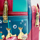 Loungefly Be Our Guest Mini Backpack Disney Beauty and the Beast Bag Zips