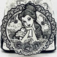Loungefly Belle Sketch Mini Backpack Disney Beauty & the Beast Bag Front Pocket