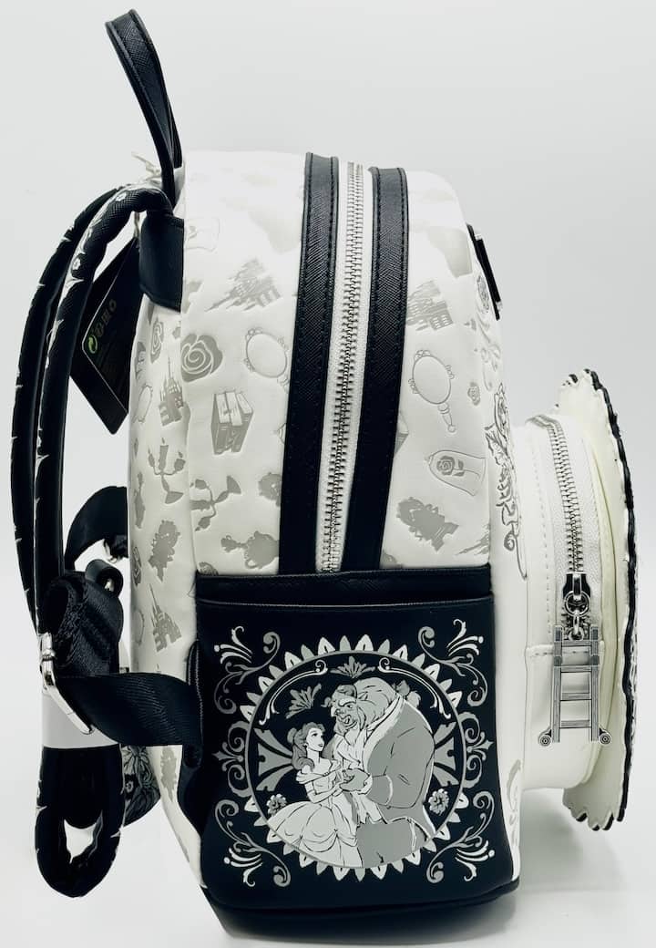 Loungefly Belle Sketch Mini Backpack Disney Beauty & the Beast Bag Right Side