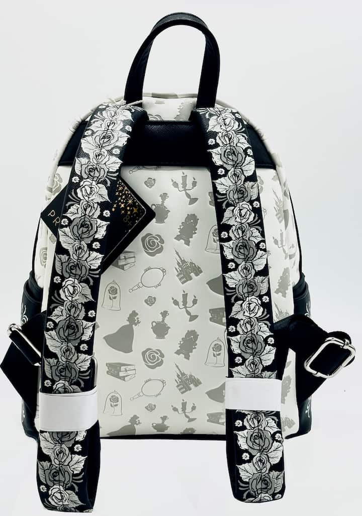 Loungefly Belle Sketch Mini Backpack Disney Beauty & the Beast Bag Straps