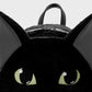 Loungefly Binx Mini Backpack Disney Hocus Pocus Plush Cosplay Bag Front Eye Embroidery