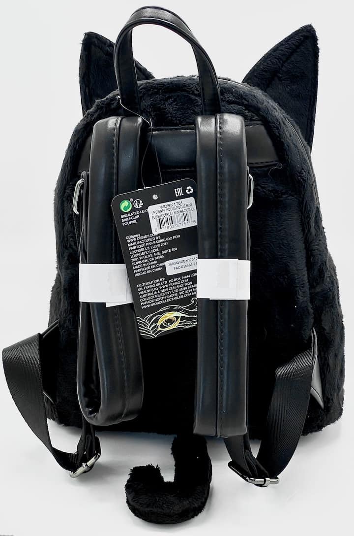 Loungefly Binx Mini Backpack Disney Hocus Pocus Plush Cosplay Bag Straps