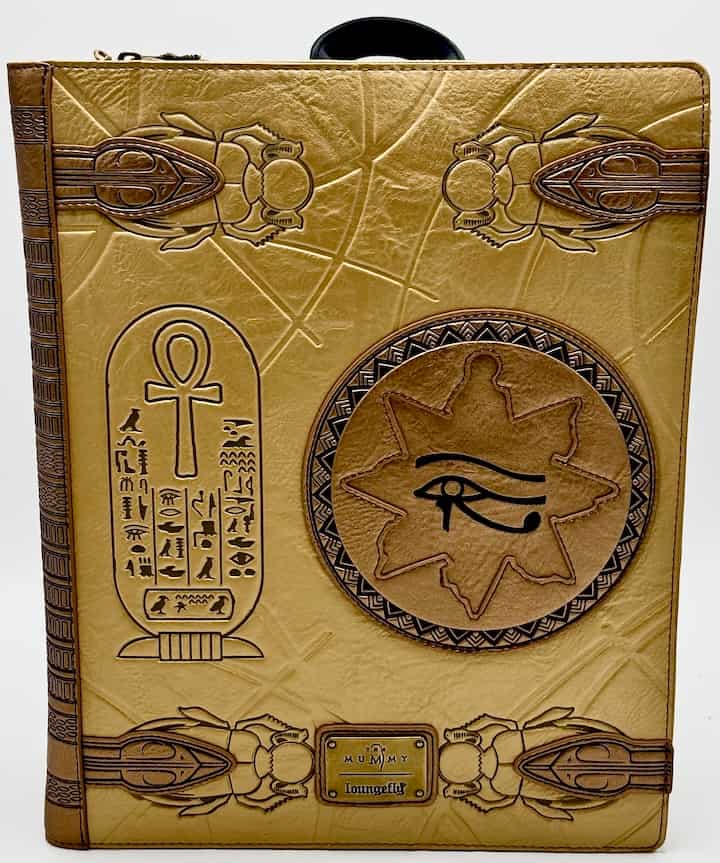 Loungefly Book of the Living Mini Backpack The Mummy Bag Front Full View