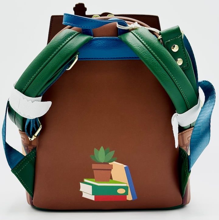 Loungefly Bookstore Mini Backpack Glow in the Dark Bookshop Bag Back