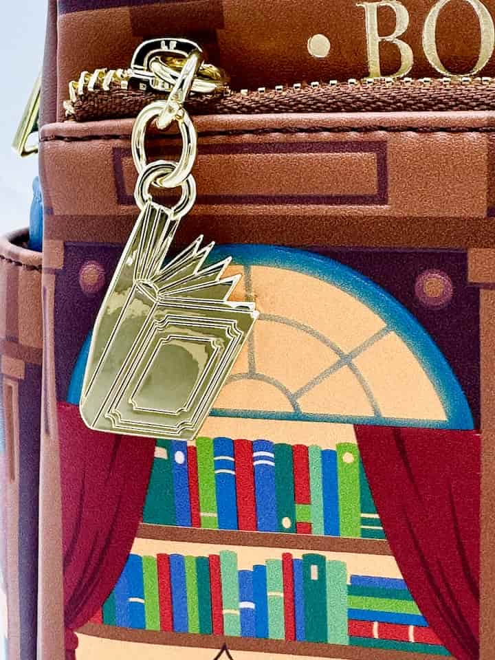 Loungefly Bookstore Mini Backpack Glow in the Dark Bookshop Bag Keyring