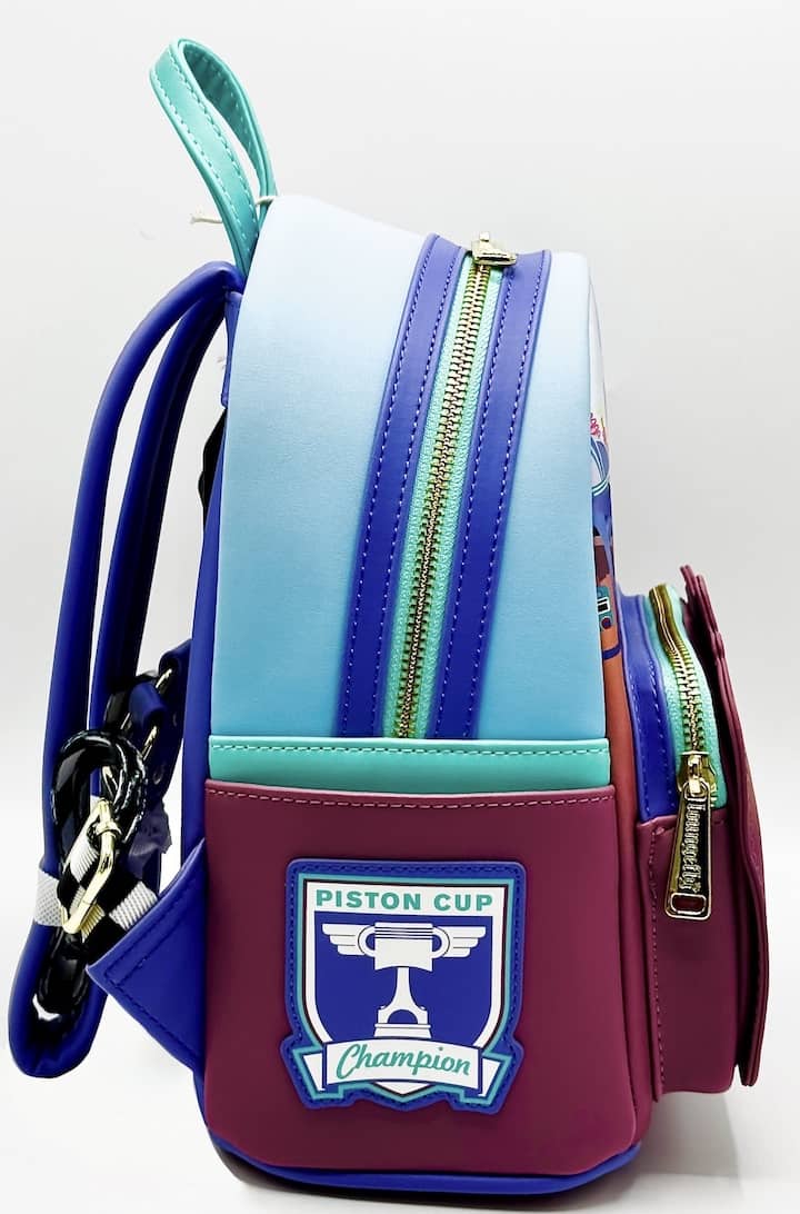 Loungefly Cars Flo's Diner Scene Mini Backpack Disney Pixar Glow Bag Right Side