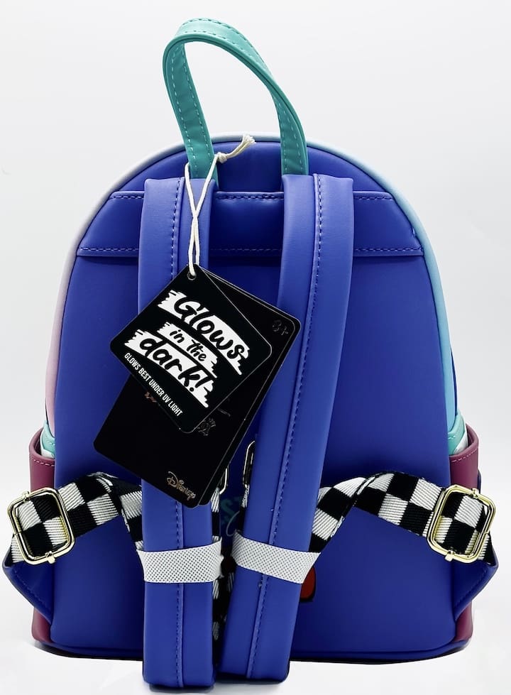 Loungefly Cars Flo's Diner Scene Mini Backpack Disney Pixar Glow Bag Straps