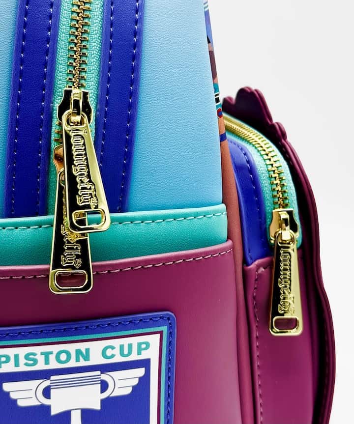 Loungefly Cars Flo's Diner Scene Mini Backpack Disney Pixar Glow Bag Zips