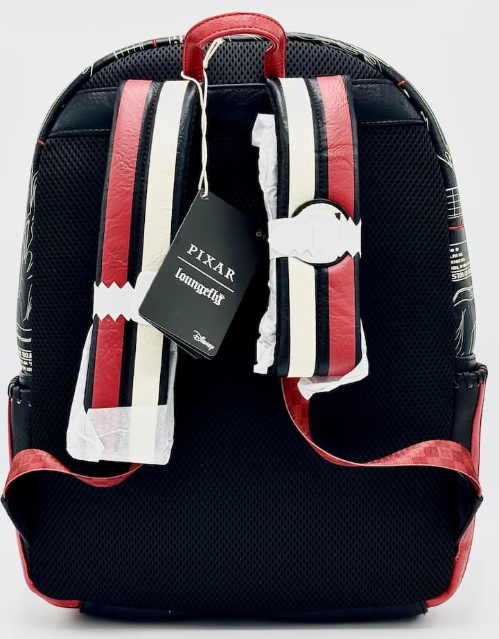 Loungefly Cars Full Size Backpack Pixar Lightning McQueen Bag Straps