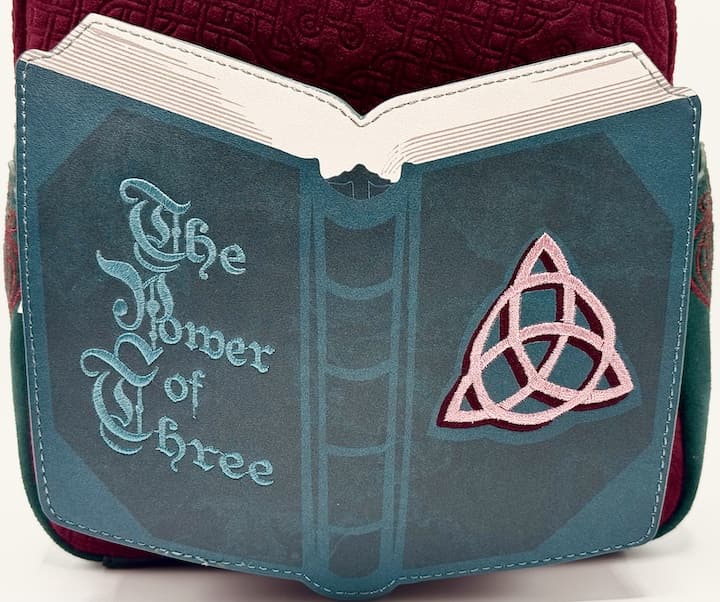 Loungefly Charmed Mini Backpack Book of Shadows Power of Three Bag Front Pocket