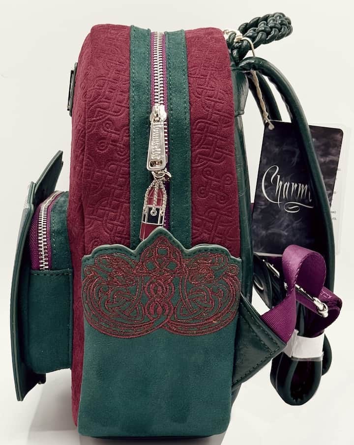 Loungefly Charmed Mini Backpack Book of Shadows Power of Three Bag Left Side