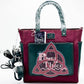 Loungefly Charmed Tote Bag Power of Three Convertible Backpack Front Full View With Straps 