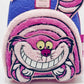 Loungefly Cheshire Cat Fuzzy Mini Backpack Alice in Wonderland Bag Front Bottom Pocket