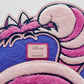 Loungefly Cheshire Cat Fuzzy Mini Backpack Alice in Wonderland Bag Front Top Logo