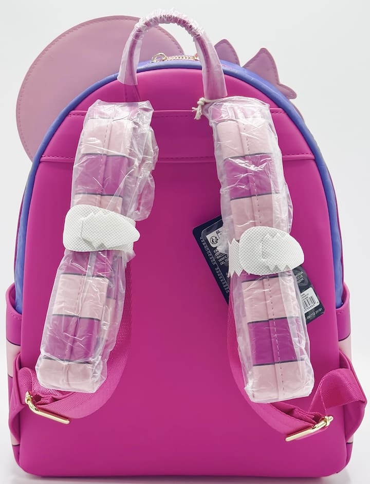 Loungefly Cheshire Cat Fuzzy Mini Backpack Alice in Wonderland Bag Straps