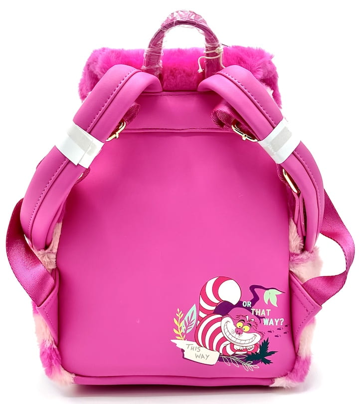 Loungefly Cheshire Cat Plush Pocket Mini Backpack Light Up Bag Back