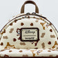 Loungefly Chip N Dale Mini Backpack Acorn AOP Disney Chipmunk Bag Front Logo