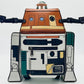 Loungefly Chopper Mini Backpack C1-10P Star Wars WonderCon Bag Front Full View Lights Off Arms Out