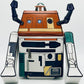 Loungefly Chopper Mini Backpack C1-10P Star Wars WonderCon Bag Front Full View Lights On Feet Forward