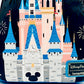  Loungefly Cinderella Castle Light Up Mini Backpack WDW Fireworks Bag Front Bottom