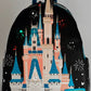  Loungefly Cinderella Castle Light Up Mini Backpack WDW Fireworks Bag Front Full View Light Up 2