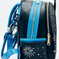  Loungefly Cinderella Castle Light Up Mini Backpack WDW Fireworks Bag Right Side