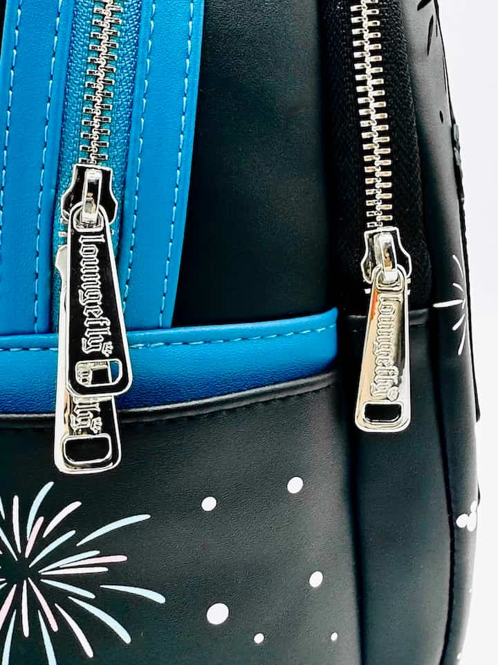  Loungefly Cinderella Castle Light Up Mini Backpack WDW Fireworks Bag Zips