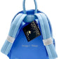 Loungefly Cinderella Sequin Mini Backpack Blue Disney Princess Bag Straps
