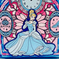 Loungefly Cinderella Stained Glass Portrait Mini Backpack Disney Bag Front Pocket