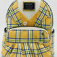 Loungefly Clueless Cher Mini Backpack Yellow Plaid Cosplay Bag Front Full View