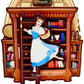 Loungefly D23 Belle Book Shop Mini Backpack Beauty and the Beast Bag Front Bottom