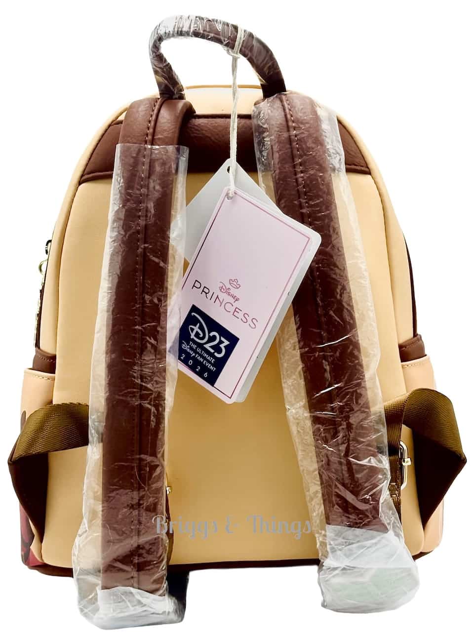 Loungefly D23 Belle Book Shop Mini Backpack Beauty and the Beast Bag Straps