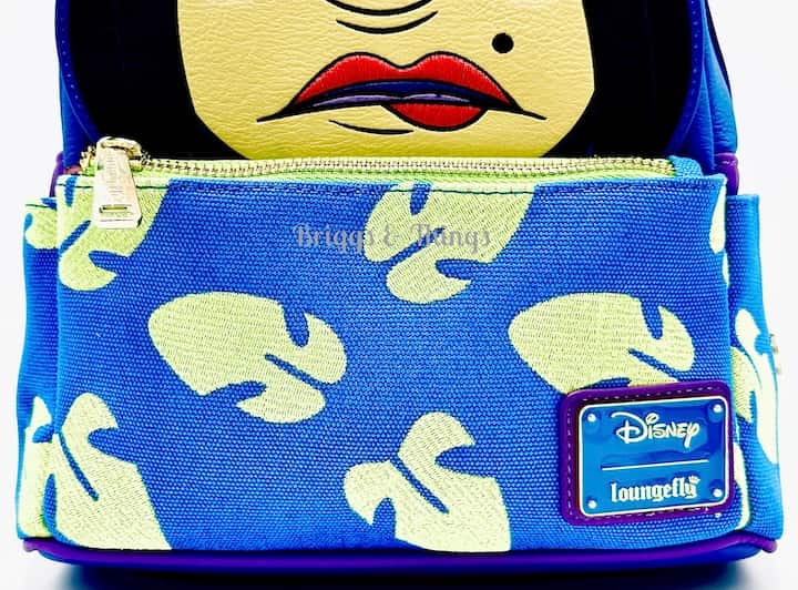 Loungefly D23 Pleakley in Disguise Mini Backpack Lilo and Stitch Bag Front Pocket
