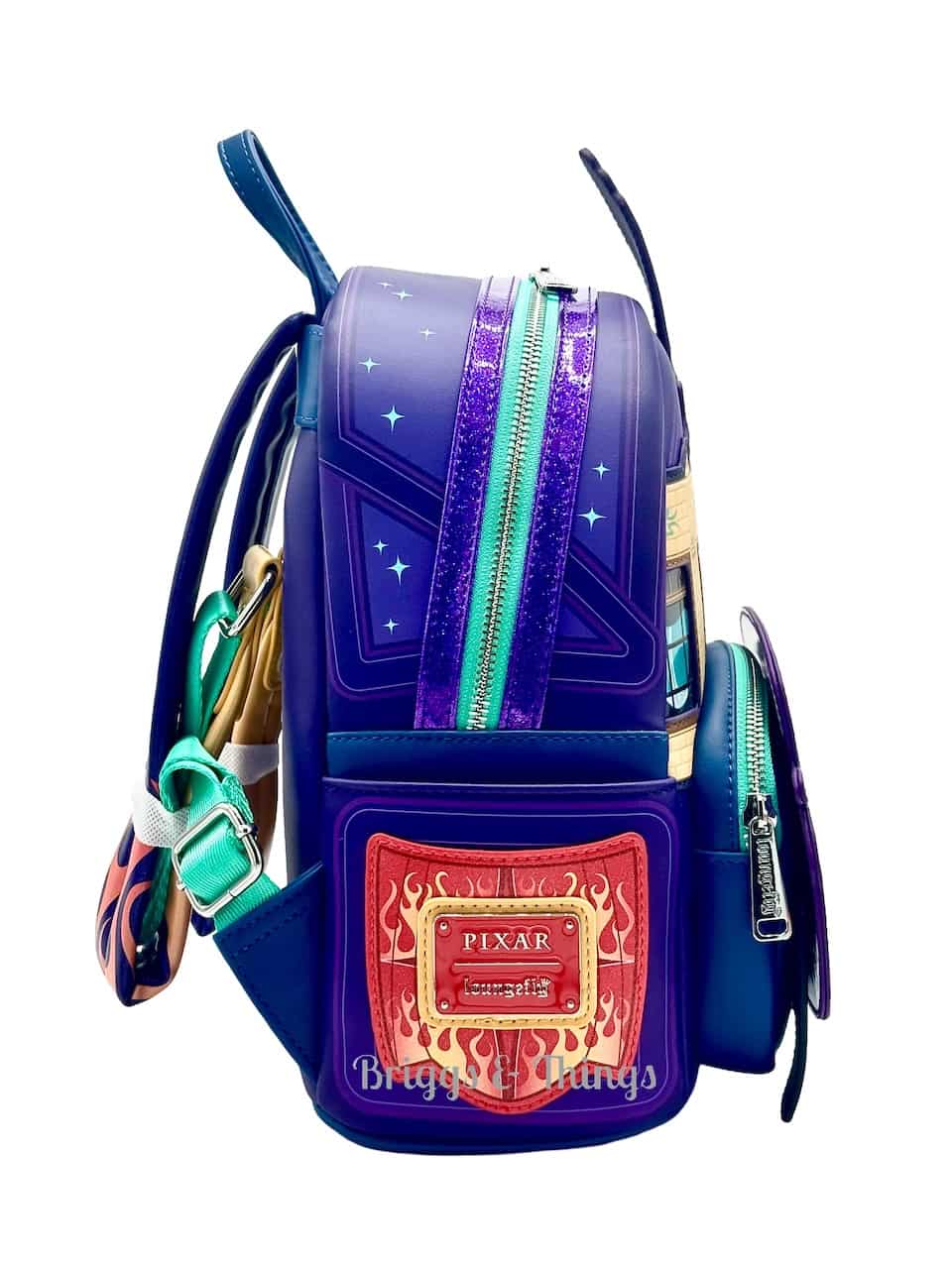 Loungefly D23 Ramone Cosplay Mini Backpack Disney Pixar Cars Glow Bag Right Side